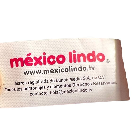 Mexico Lindo Plush Doll Cati Red Green Dress 11" tall Stuffed Animal Christmas - Picture 3 of 3